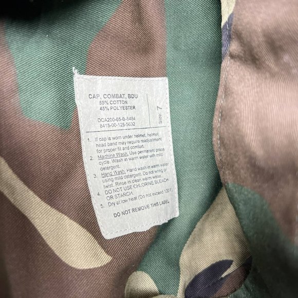 Camouflage Military Size‎ 7 Cap Combat Hat Army Cap Men - Picture 5 of 6